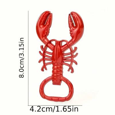 1ks Vícenásobný otvírák na láhve ve tvaru krevety - Unikátní pákový design, Perfektní na pivo a sodu, Ideální dárek k Halloweenu, Vánocům, Promoci, Dni otců