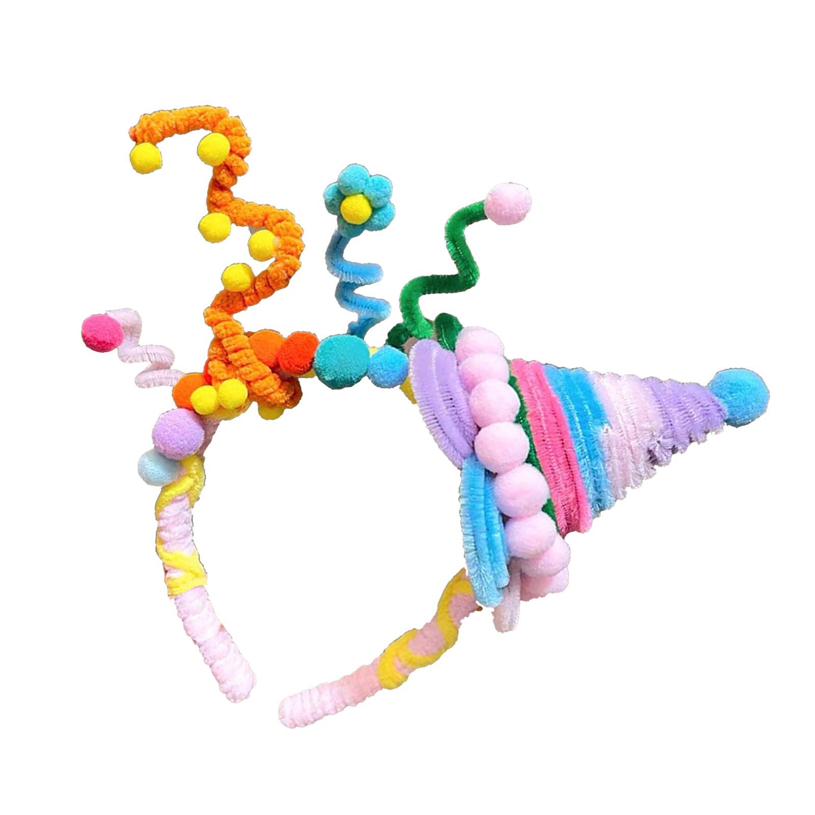 

Party Star Purple Cake Hair Decoration Headpieces Adjustable Twisted Bar Birthday Headband for Women and Girls D