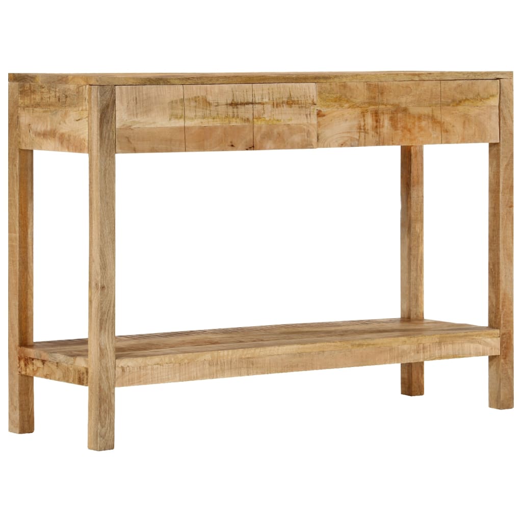 Console Table with 2 Drawers 110x35x75 cm Solid Mango Wood