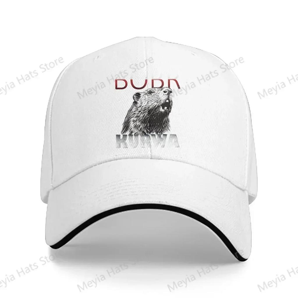 Polish Unisex Baseball Caps Peaked Cap Sun Shade Sunprotection Hat Bobr Kurwa Game