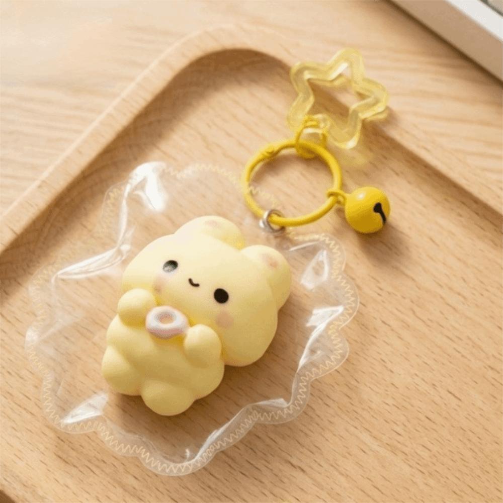 Food Grade Silicone Squeeze Toy Keyring Slow Rebound Fidget Toy Squishy Toy Keychain Desktop Decor