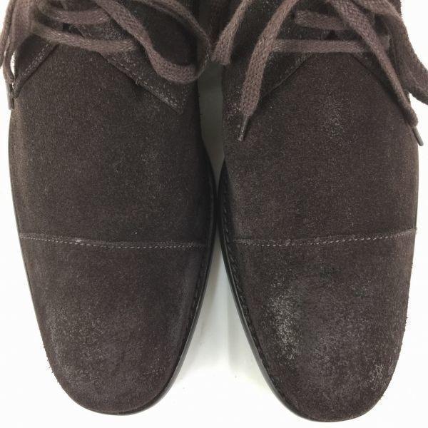 JOHN VARVATOS Suede Straight Tip Shoes size 9.5M 27.0-27.5 Men's(USED)