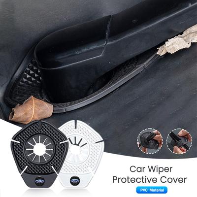 2pcs Car Windshield Wiper Hole Protective Cover For Fiesta C-Max Kuga Ranger Raptor KA Fusion ST Transit Edge Accessories