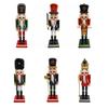 Königssoldat Holz Dekorative Statue Schreibtischornament Büro Tischplatte Figur