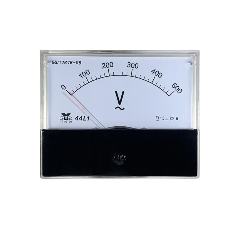 44l1-v AC Voltmeter Ac10v 15V 20V 30V 50V 100V 150V 250V 300V 450V 500V 600V 750V Pointer Voltmeter 80 * 100mm To Measure Single