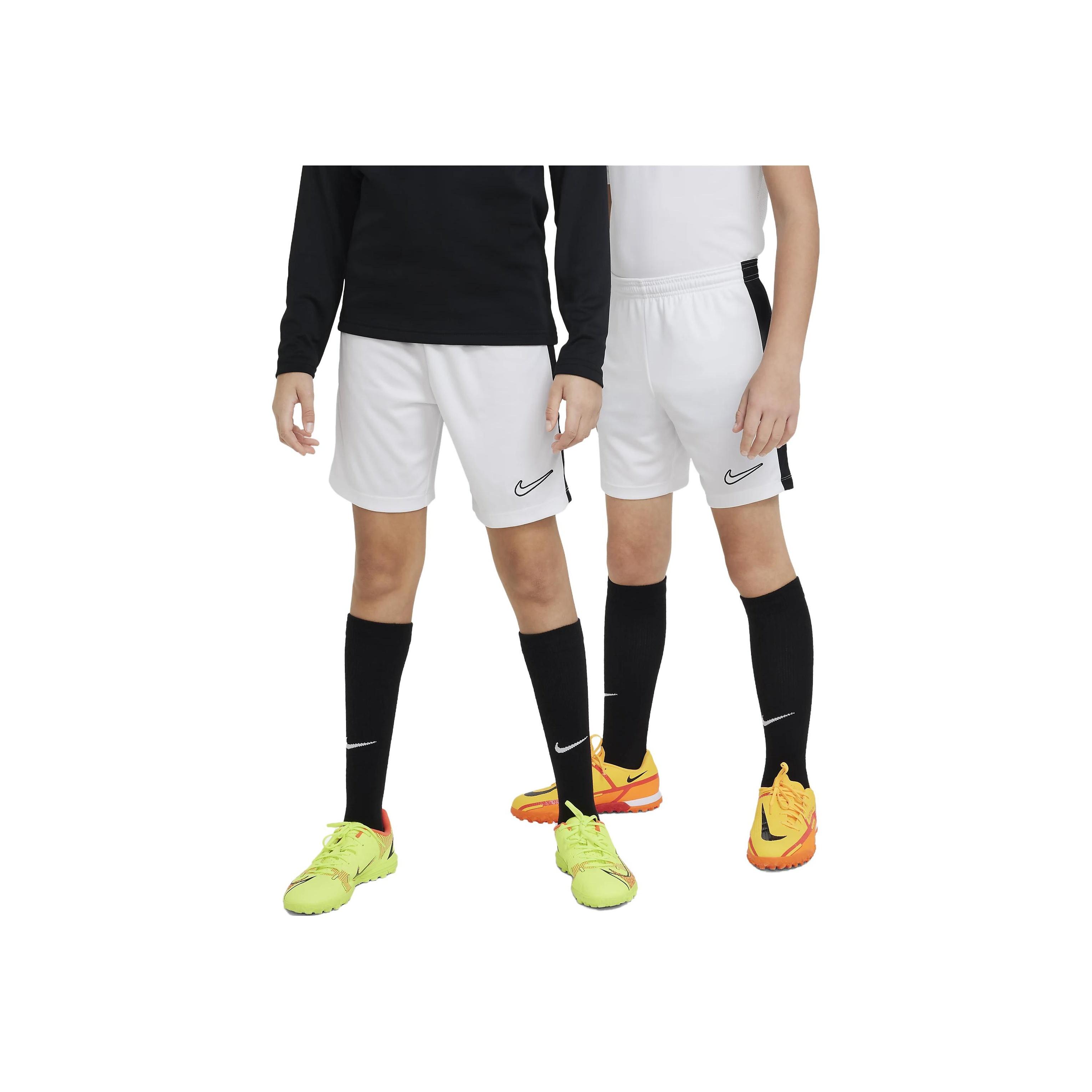 

Футбольные шорты Nike Dri-FIT Academy 23 Color Block с вышитым логотипом, детские шорты белого цвета DX5476-100 XL