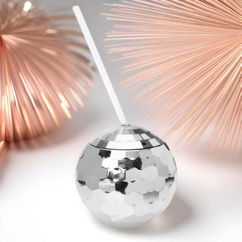 Electroplated Flashing Disco Ball Plastic Wine Cup