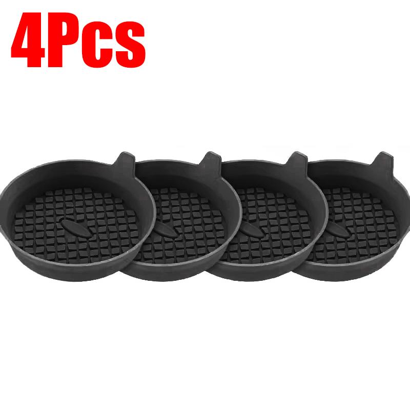 SEAMETAL 2Pcs Car Cup Coasters Non-Slip Silicone Cup Cushion Waterproof Washable Vehicle Coaster Auto Drink Holder Bottom Mat