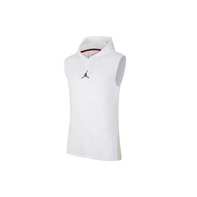 Air Dri-Fit Graphic Print Hooded Basketball Tank Men Tops White CW0373-100