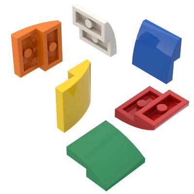 10PCS 15068 Slope Curved 2x2 Block Moc Hue Attachments Compatible with Brick DO-IT-YOURSELF Children's Toy Assembly Components