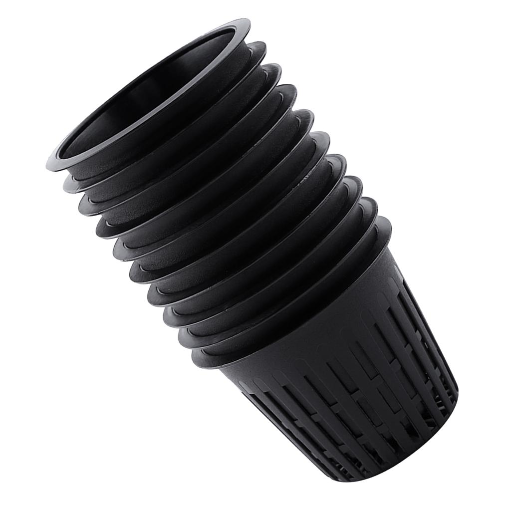 10pcs Heavy Duty Mesh Pot Net Cup Basket Hydroponic Plant Grow Clone Gardening