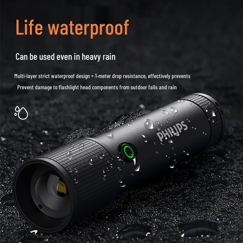 Philips SFL2185 Rechargeable LED Flashlight