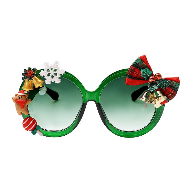 New Christmas limited sunglasses, cat eye large frame round frame YK Christmas personalized sunglasses