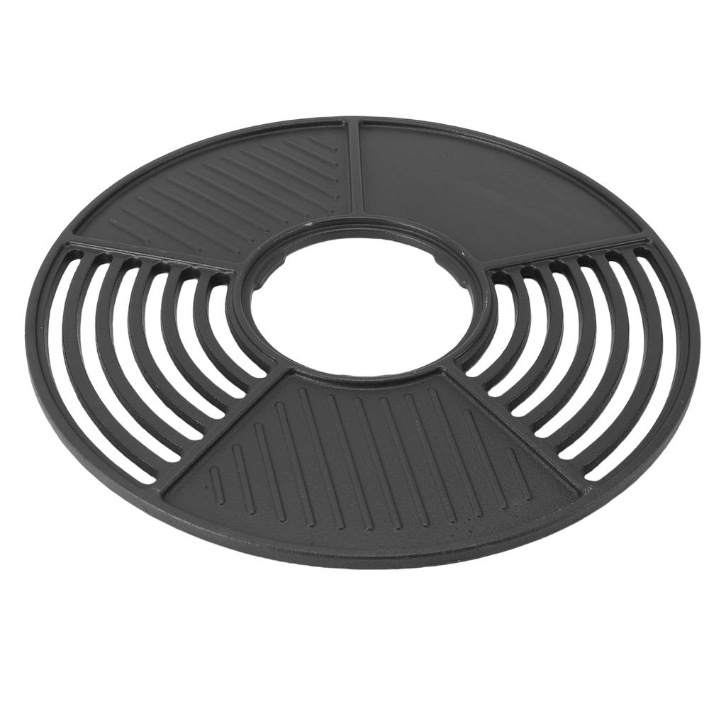 Grt Cast Iron   Grill, 42cm Non Stick Coated Round Cooking Grill for Outdoor Party Gathering Grills