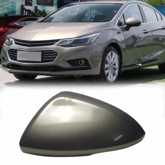 Left Side Rear View Mirror Cover Cap Trim Fit for Chevrolet Cruze 2017- Grey