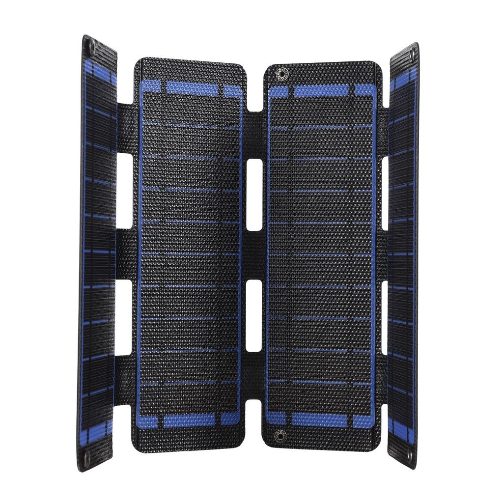 13W 5V Foldable Solar Panel Portable Solar Power Monocrystalline Silicone Solar High Efficiency Solar Module with Dual USB Output