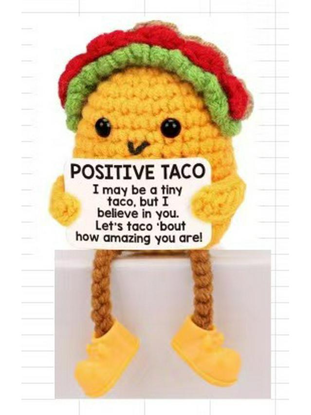 Handcrafted Wool Penguin Emoji Crochet Toy