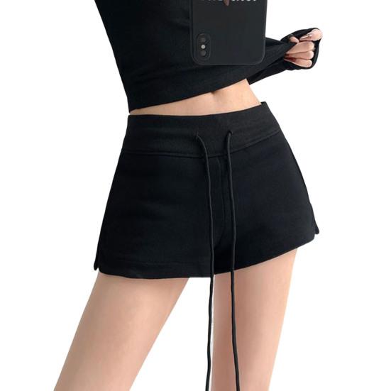Women Athletic Shorts Summer Sexy Booty Workout Yoga Shorts High Waist Mini Shorts with Drawstring And Pockets for Gym Running Cycling