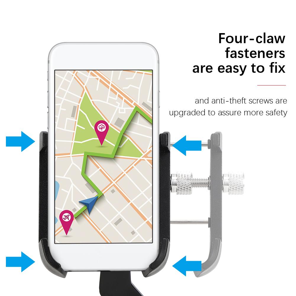 360 Degrees Rotating Bicycle Phone Holder Universal Bike Motorcycle Handlebar Stand Mount