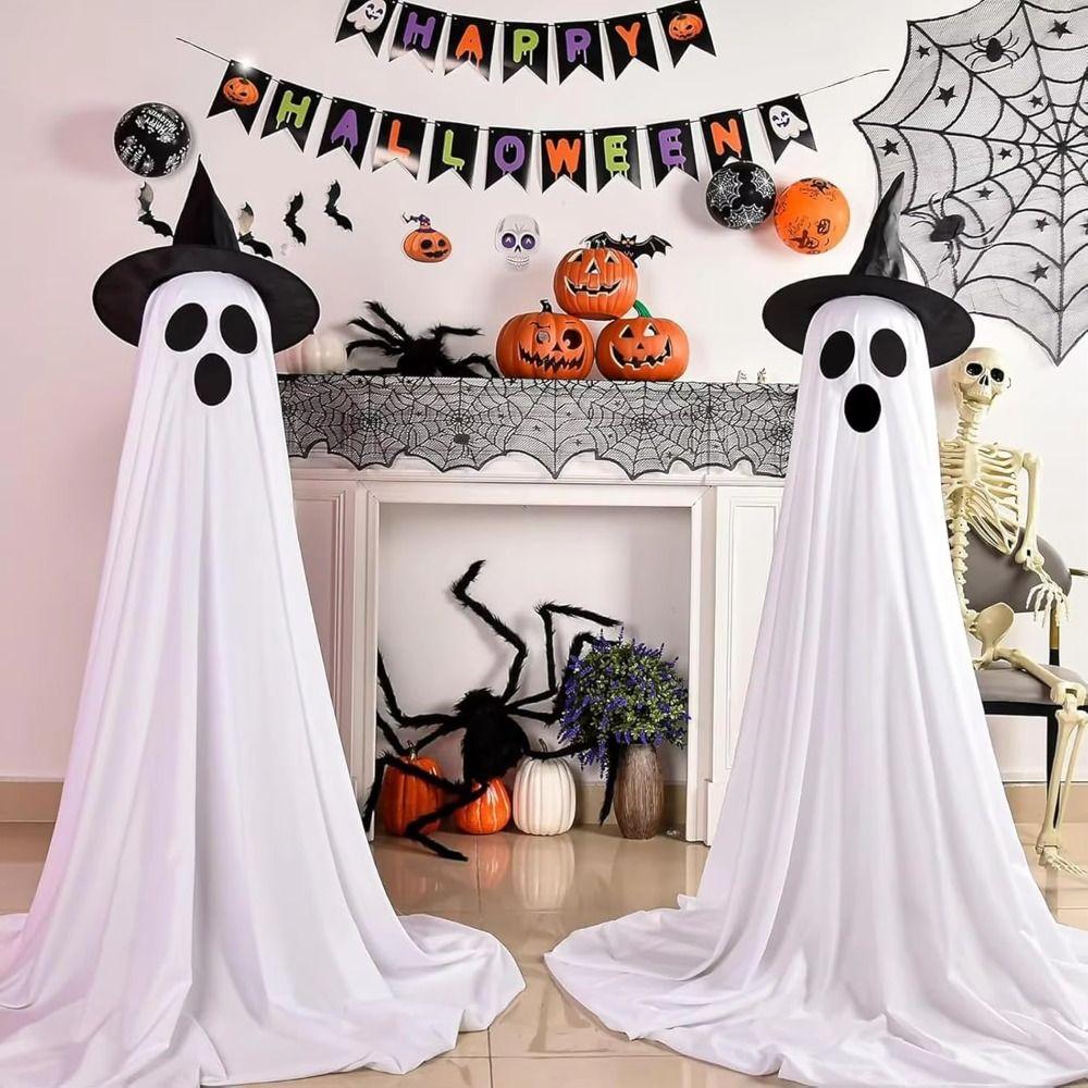 Scary Lighted Spooky Ghost Decor Funny Standing Ghost Light  Ghost Festival
