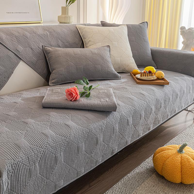 

Утолщенные хлопковые чехлы для диванов, коврики для домашних животных и детей, чехлы для диванов, противоскользящие чехлы для диванов, однотонные чехлы для диванов, одеяло для гостиной 45x45cm pillowcase