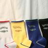 Bananasisters Beeper Lettering Line Socks_4color