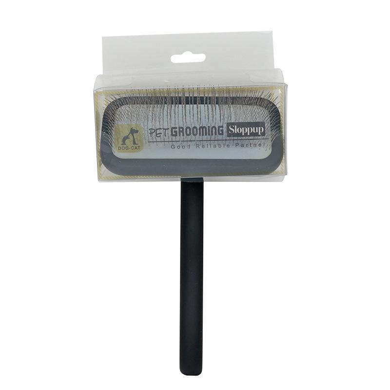 Solid Wood Pet Comb with Fluffy Needles and Detangle Knife