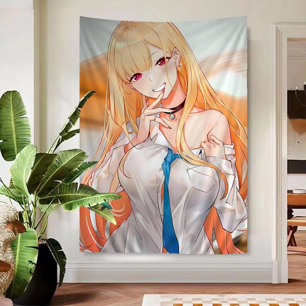 Buntes Anzieh-Darling Anime-Wandteppich, Günstige Hippie-Wanddekoration Mit Bohemian-Mandala Für Wohnzimmer Schlafzimmer