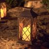 Solar Waterproof Outdoor Antique Candle Lantern Decorative Light