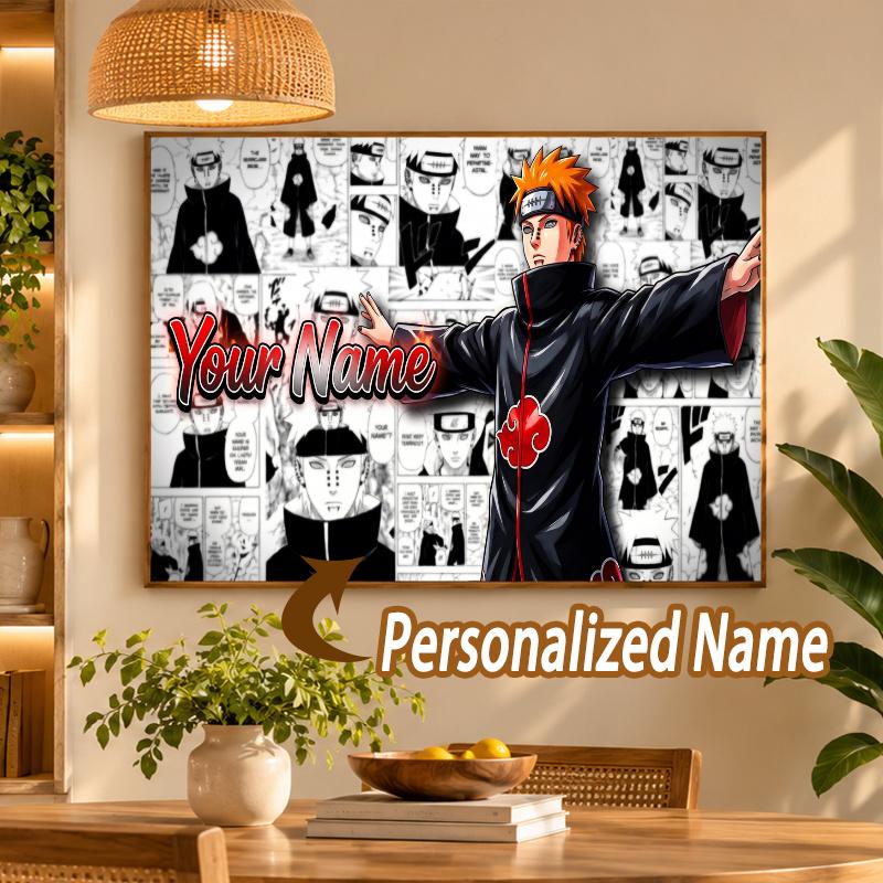 Pain Naruto Custom Name Diamond Painting Personalized 5D Full Drill DIY Diamond Art Home Decor
