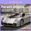 Simulation Alloy Pagani Utopia Supercar Model Toy With Sound And Light Functions