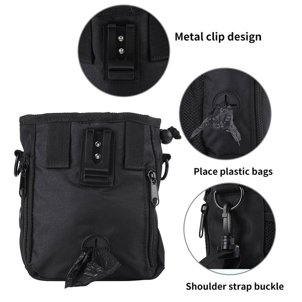 Pet Treat Bag Dog Obedience Training Waist Pouch Food Snack Small Items Storage Bags
