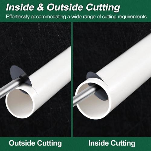 SPEEDWOX Pipe Inside Cutter, Mini Slitter Blade, Circular Saw Blade Set, Internal Pipe Cutter, PVC Pipe Inside Cutter, 1/4-inch Hex Shank, High-Speed