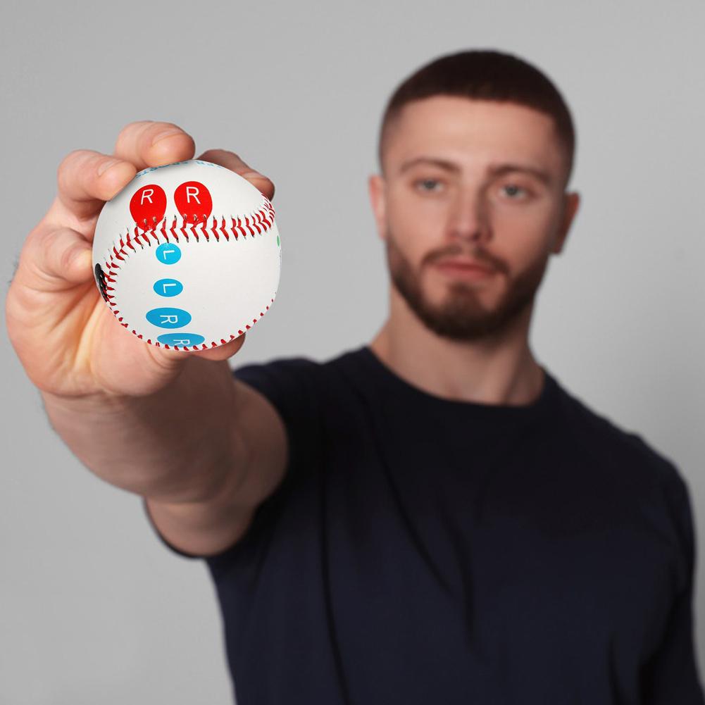 9 Inch Competition Training Baseball with Finger Placement Markers Outdoor Practice Baseball for Adults Baseball Fans