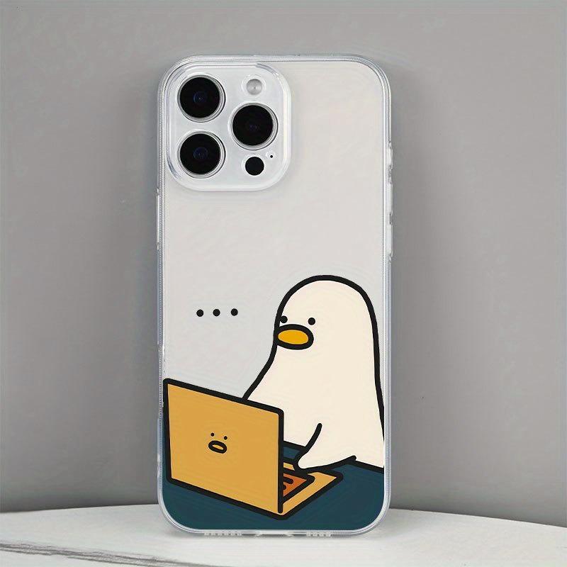 

Working Duck Pattern Phone Case For iPhone 17 16 15 14 13 12 11 Pro Max Mini XR XS SE 7 8 Plus 17E Shockproof Transparent Cover iPhone Air