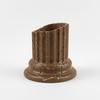 Brown Designer Flowerpot In the Shape of a Greek Column for Plants