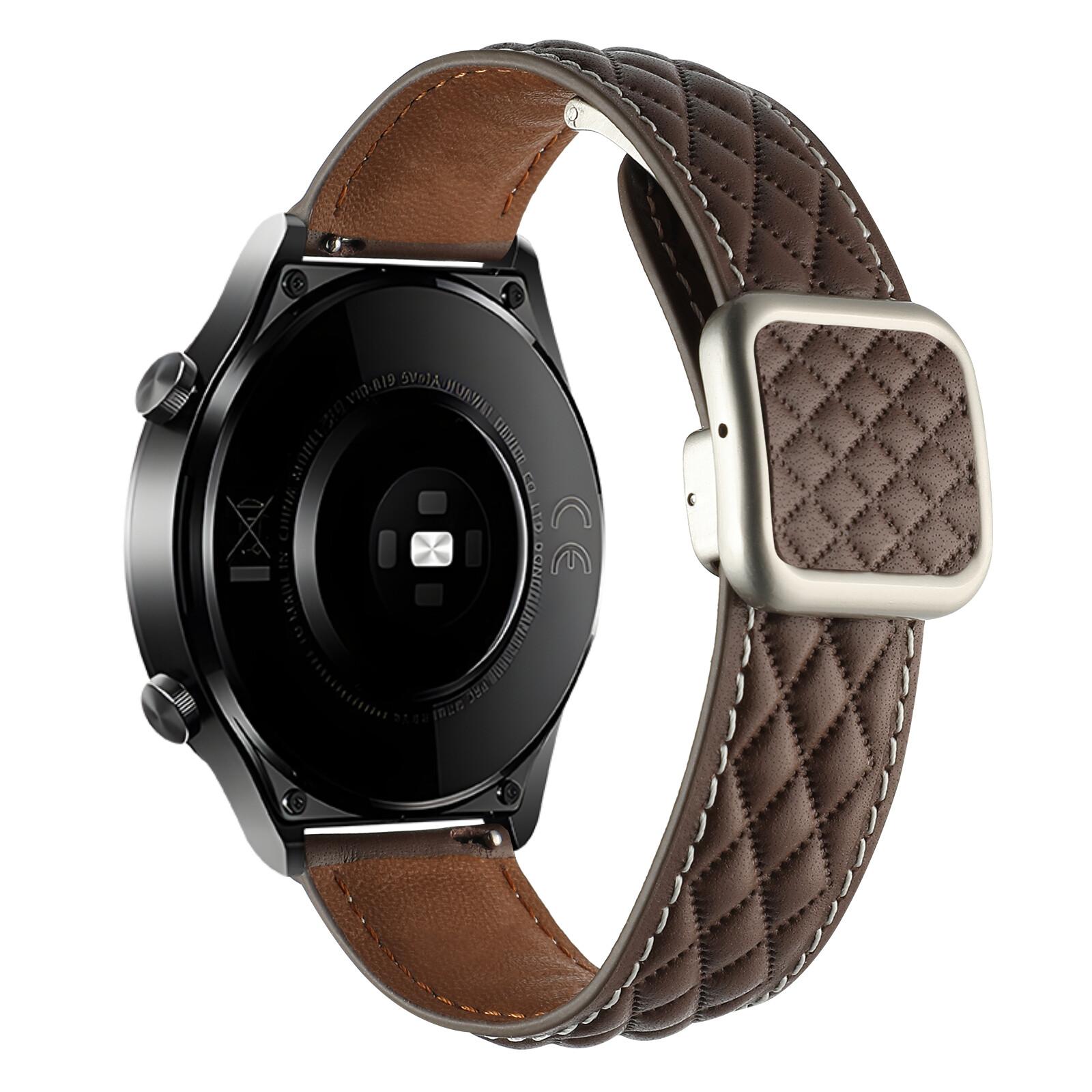 

Кожаный ремешок 20 мм 22 мм для часов Huawei GT4 GT3 GT2 pro Магнитный ремешок для часов Huawei watch 4 Pro для Samsung Watch6 5 4 40 44 47 браслет спортивный ремень 20mm