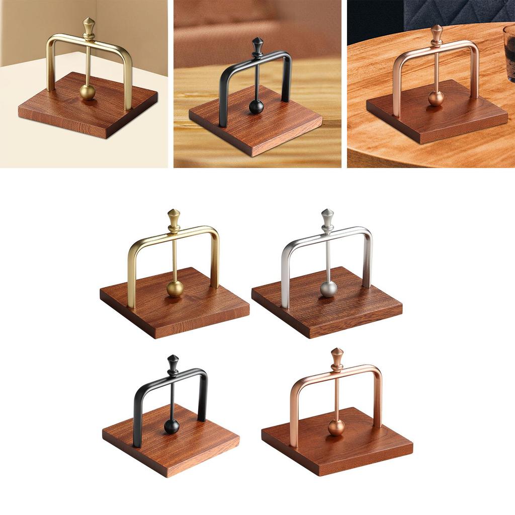 Wooden Table Napkin Organizer Aluminum Paper Towel Dispenser Holder for Banquet Kitchen Dining Table