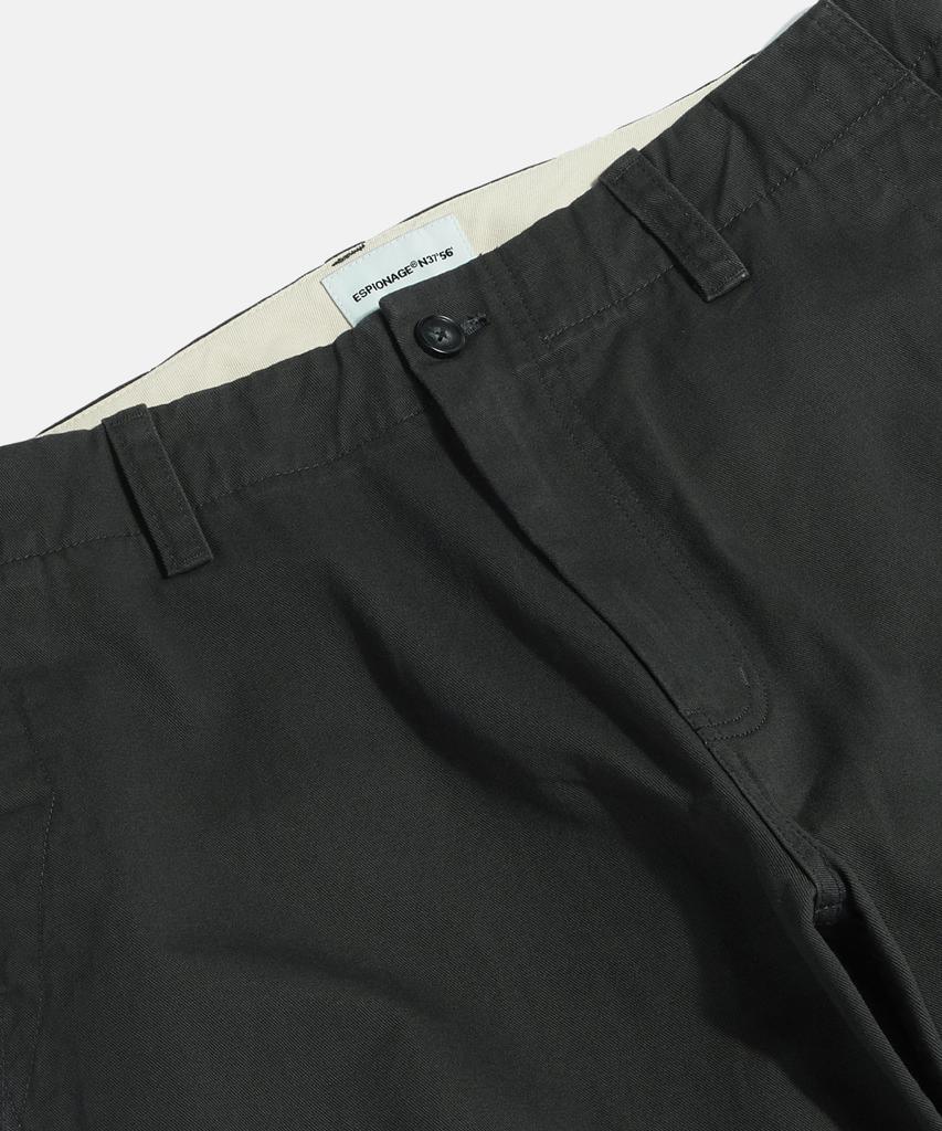 ESPIONAGE Wide Officer Pants Ink Black