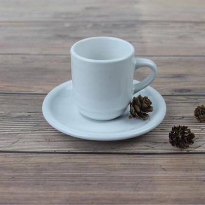 Ceramic Coffee Cup and Saucer Set