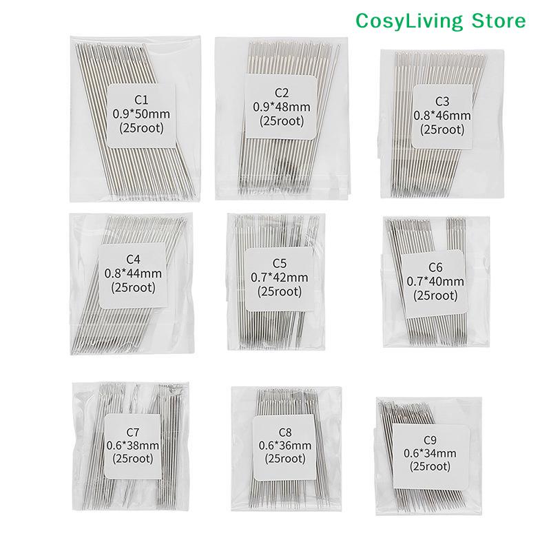 25Pcs Big Hole Sewing Needle Large Long Steel Needle Home Hand Sewing Tools Sewing Needles Set For Needlework Patches Embroidery