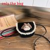 Simple Solid Color Shoulder Crossbody Bag With Lace And Doll Decor For Kindergarten Daily Use