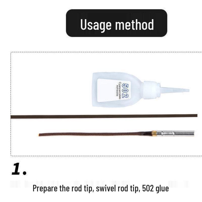 360° Stainless Steel Fishing Rod Tip Swivel Connector