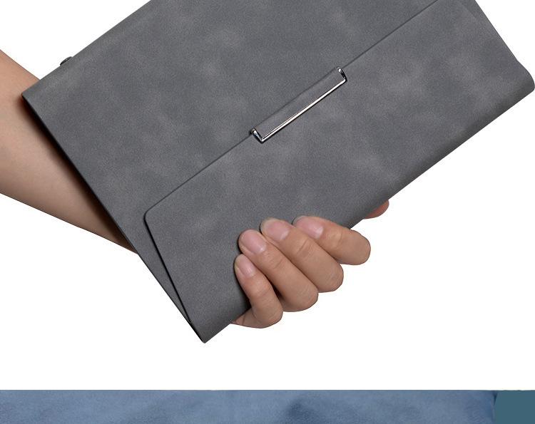 Magnetic Buckle PU Leather Business Notebook with Card Slot - Retro Style, Thickened Pages, Printable Stationery