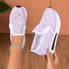 Fashion Woman Lightweight Sneakers Slip-on Platform Flat Loafers Ladies Casual Comfortable Elegant Mesh Shoes Outdoor Designer Sneakers