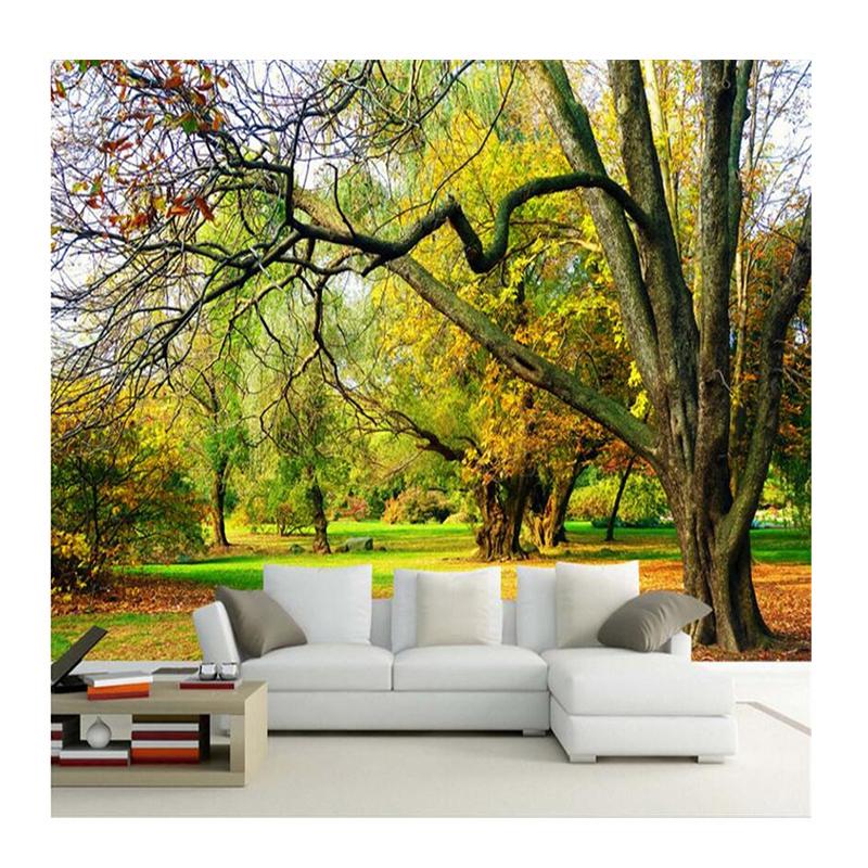 

Beautiful Scenery 3D Wallpaper Autumn Forest Wall Mural Living Room Bedroom TV Background Wallpaper 200 cm(W) x 140 cm(H)