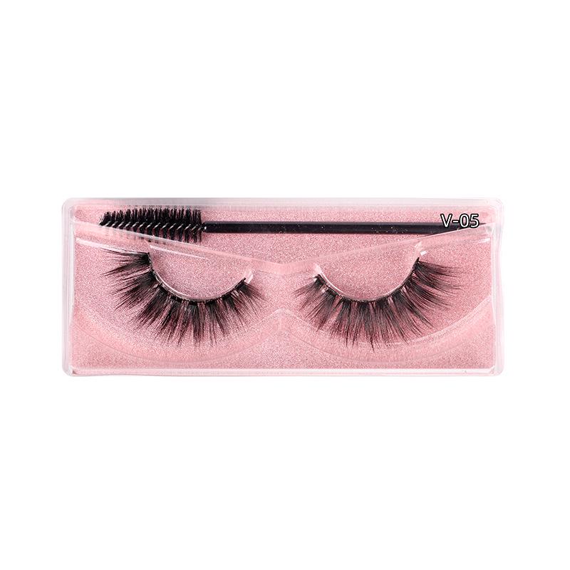 1 Pair 3D Mink Eyelashes Make Up False Cils Hand Made Fake Eyelashes Wholesale Thick Eyelashes Extension