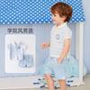 David Bella Boys' Gentleman Set Summer Baby British Style Boys' Sports Two Piece Set