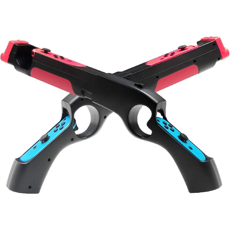 Game Gun Controller Compatible with Joy Cons Hand Grips Shooting Games Wolfenstein 2: The New Colossus, Big Buck Hunter Arcade - Compatible with
