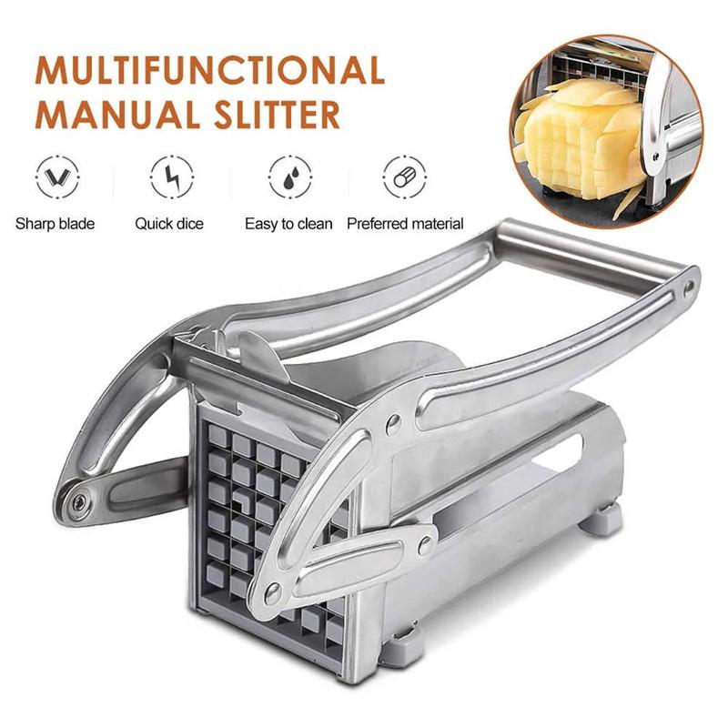 Multifunctional Manual French Fry, Vegetable, and Potato Strip Cutter